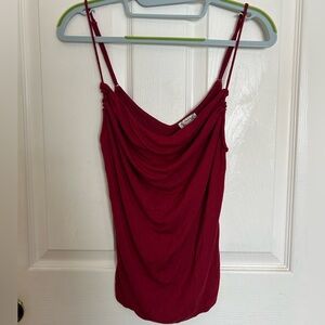 Free People Red Cowl-Neck Women's Top